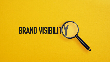 Brand Visibility is shown using the text as business concept