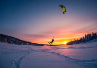 Québec : Snowkite
