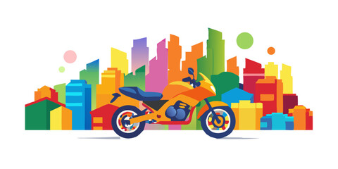 Fototapeta premium Vintage Custom Motorcicle Graphic Poster Illustration.