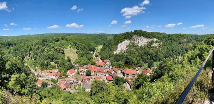 Eine Wanderung zur Queste bei Questenberg in Sachsen Anhalt