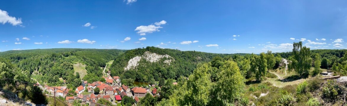 Eine Wanderung zur Queste bei Questenberg in Sachsen Anhalt