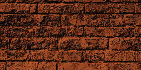 Durable and resilient urban brick wall with a rugged reddish tint, symbolizing fortitude and artistic expression with a dark fade.
