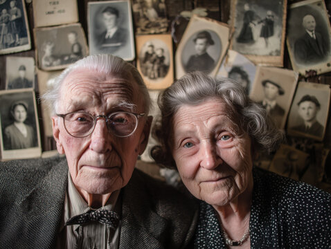 Smiling, mature, senior couple and elderly woman together - Powered by Adobe