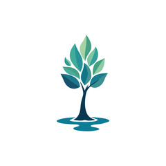 Environmental Organic Tree Emblem