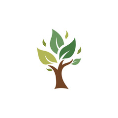 Stylized Eco Tree Icon