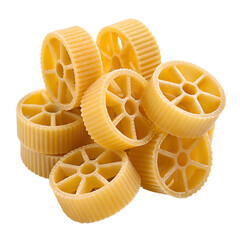 ruote pasta isolated on transparent background
