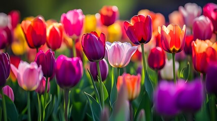 Broad Perspective The Colorful Tulip