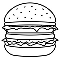 fast food hamburger