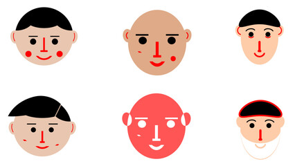 Vector Set of Colorful Virus and Bacteria Icons with Faces and Masks | Microbiology and Infection Illustrations