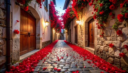 Romantic RoseCovered Alleyway.