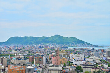 函館市街と函館山　五稜郭タワーからの眺め　北海道函館市