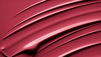 Smooth red abstract texture with curved lines