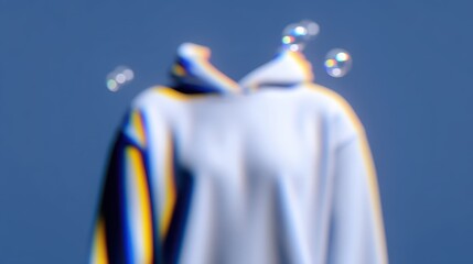 Abstract Hoodie Design with Bubbles in a Soft Color Palette