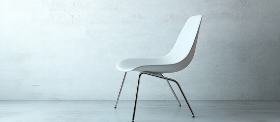 Minimalist White Chair in Modern Interior