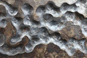 Hammered metal texture with unique patterns perfect for industrial design and artistic backgrounds in home decor and creative projects