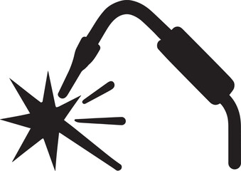 Welding icon isolated on transparent background.
