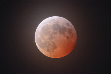Blood Moon During Total Lunar Eclipse