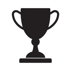 Trophy Cup Silhouette Victory Vector Design