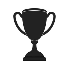 Trophy Cup Silhouette Victory Vector Illustration