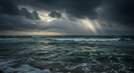 Obraz premium storm on the sea