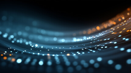 Abstract Technology Background with Digital Art and Soft Light