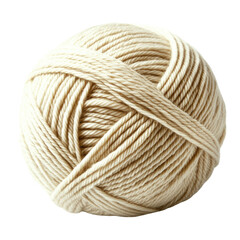 Premium natural cream yarn ball for knitting crochet and crafts