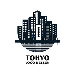 Obraz premium Tokyo Vector Logo Design