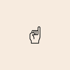 Pinky promise icon flat vector design.