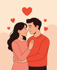 Love couple valentine