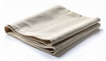 Folded Linen Napkin with Hemstitch Detailing