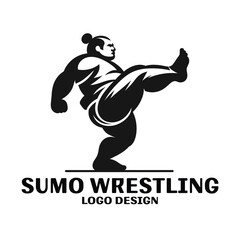 Sumo Wrestling Vector Logo Design