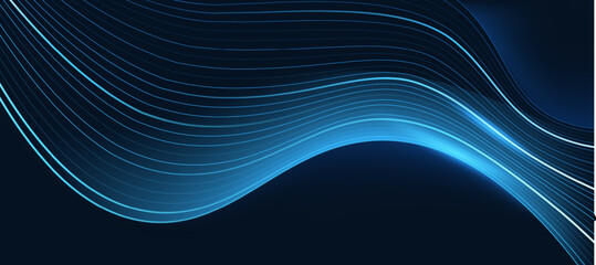 Dynamic Blue Abstract Waves Background