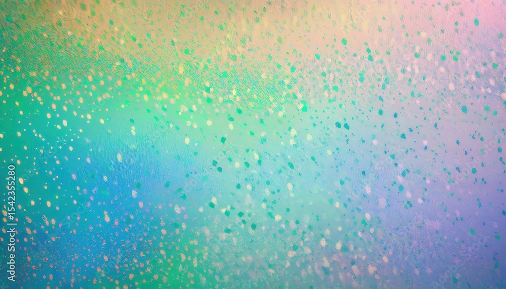 Poster soft pastel abstract with multicolored dotted pattern on textured background in aqua, violet, and pe