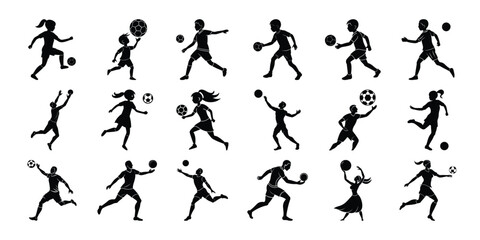 Football silhouette illustration