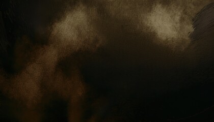 dark brown smoke cloud texture with vintage canvas grain and shadow gradient for dramatic poster background, gothic design, moody branding or digital overlay

