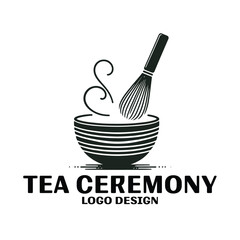 Tea Ceremony Vector Logo Design