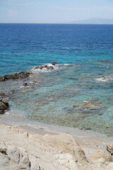 sea and rocks Greece Mykonos