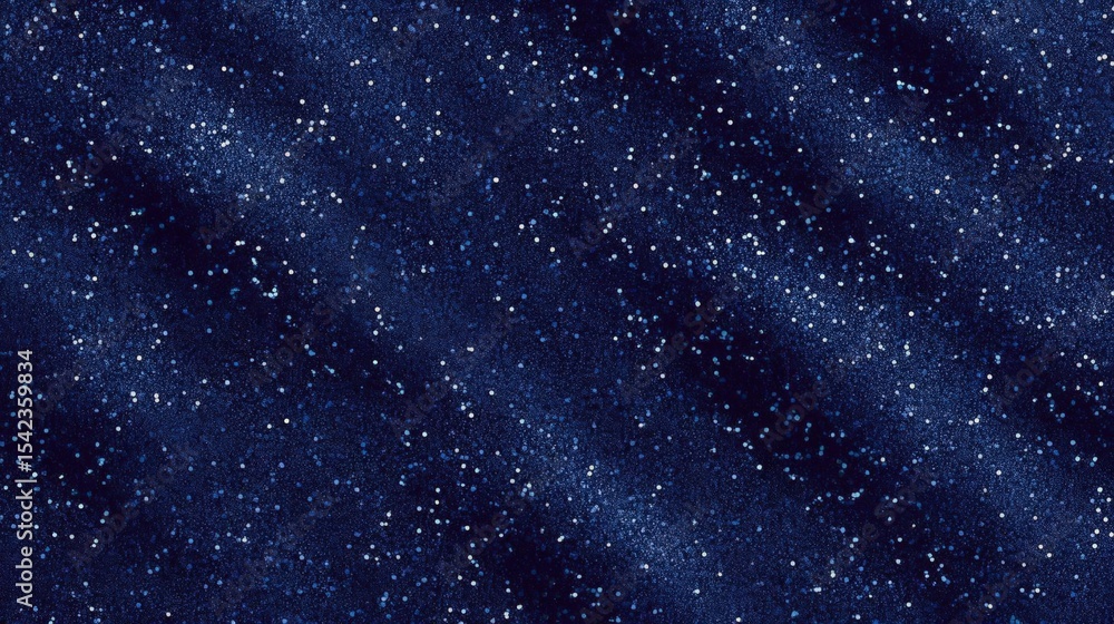 Poster close-up of a dark blue background with small white dots scattered across it. the dots appear to be 