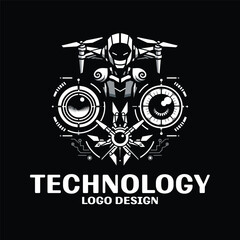 Obraz premium Technology Vector Logo Design
