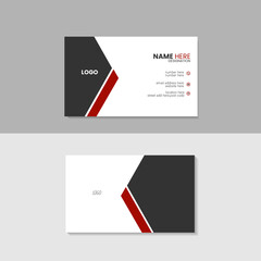 Elegant Red creative and corporate business card
 Template
