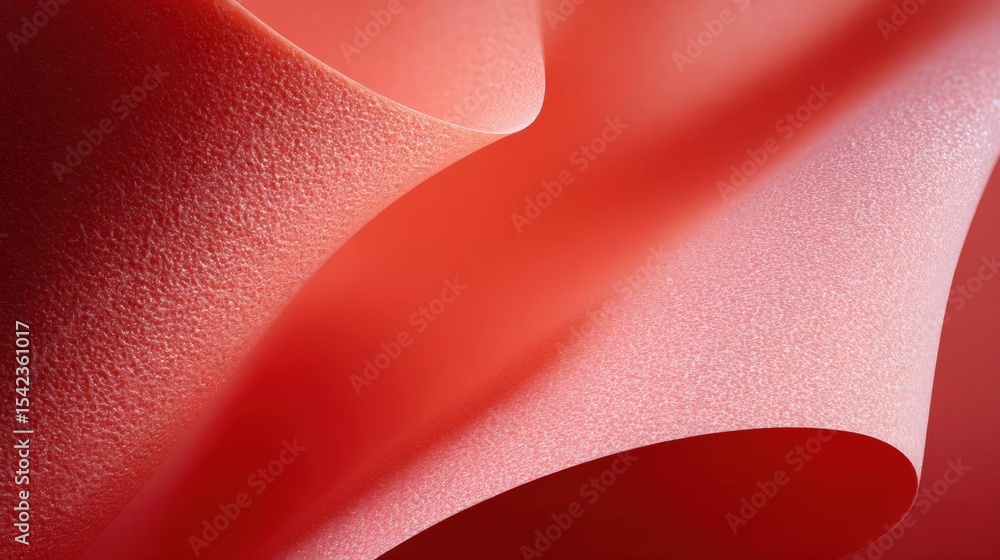Poster close-up of a red fabric with a smooth and shiny texture. the fabric appears to be made of a soft, s