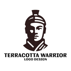Terracotta Warrior Vector Logo Design