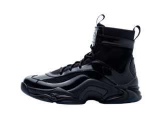 Sleek Black High-Top Sneakers Modern Design Meets Comfort