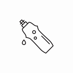 water bottle drop icon sign vector