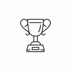winner trophy cup icon sign vector