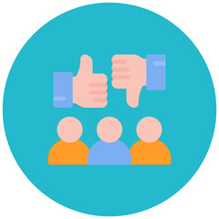 Public Perception icon vector image. Can be used for Public Relations Agency.