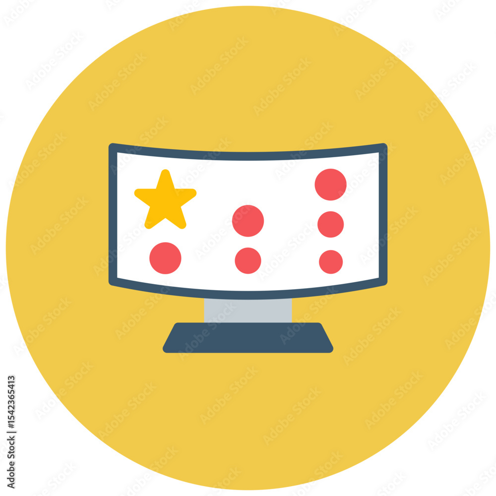 Poster custom level icon vector image. can be used for game development.