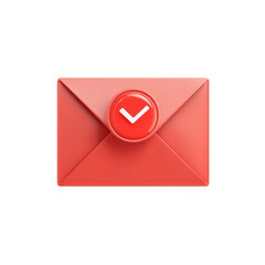 New email notification idea for business communication and digital marketing, New email notification idea for business communication and digital marketing, isolated on transparent background