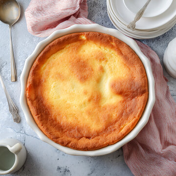 Malta - Lampuka pie - a closed pie with a filling of white lampuki meat top view