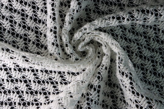 white flover crumpled net fabric, nice original dramatic background

